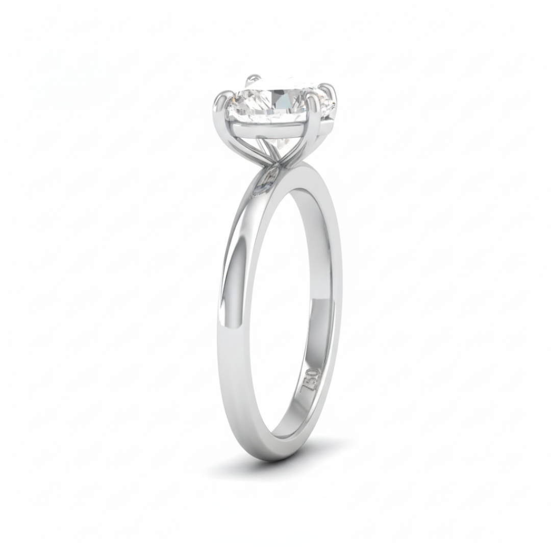 Anaya Solitaire Heart Cut With Diamond Engagement Ring