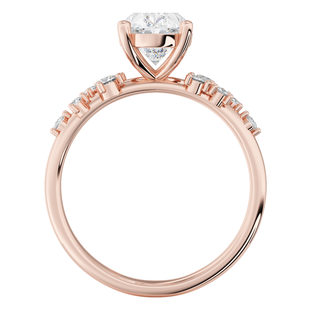 Calliope Étoile Oval Cut Diamond Band