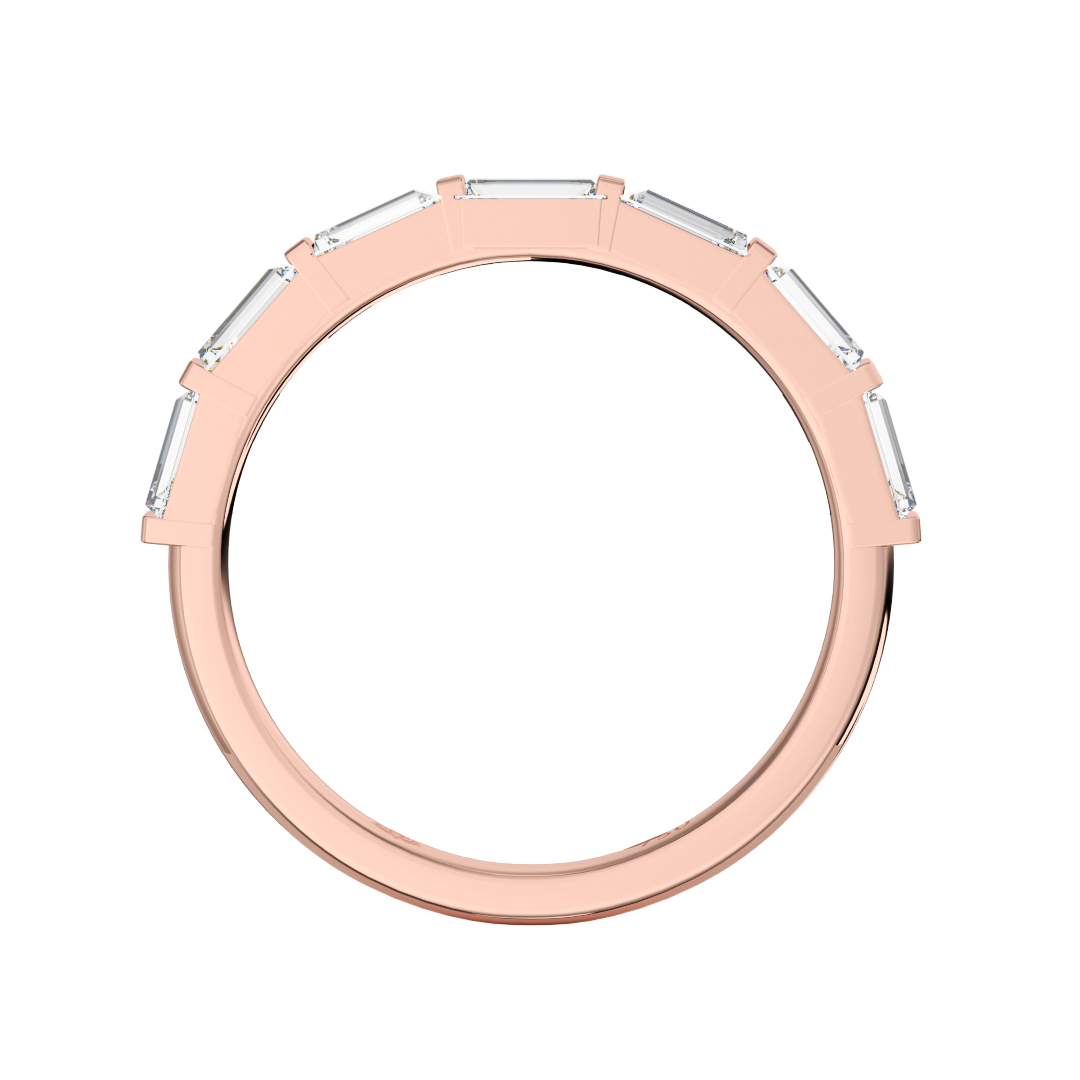 Theodora Baguette Cut Diamond Wedding Band