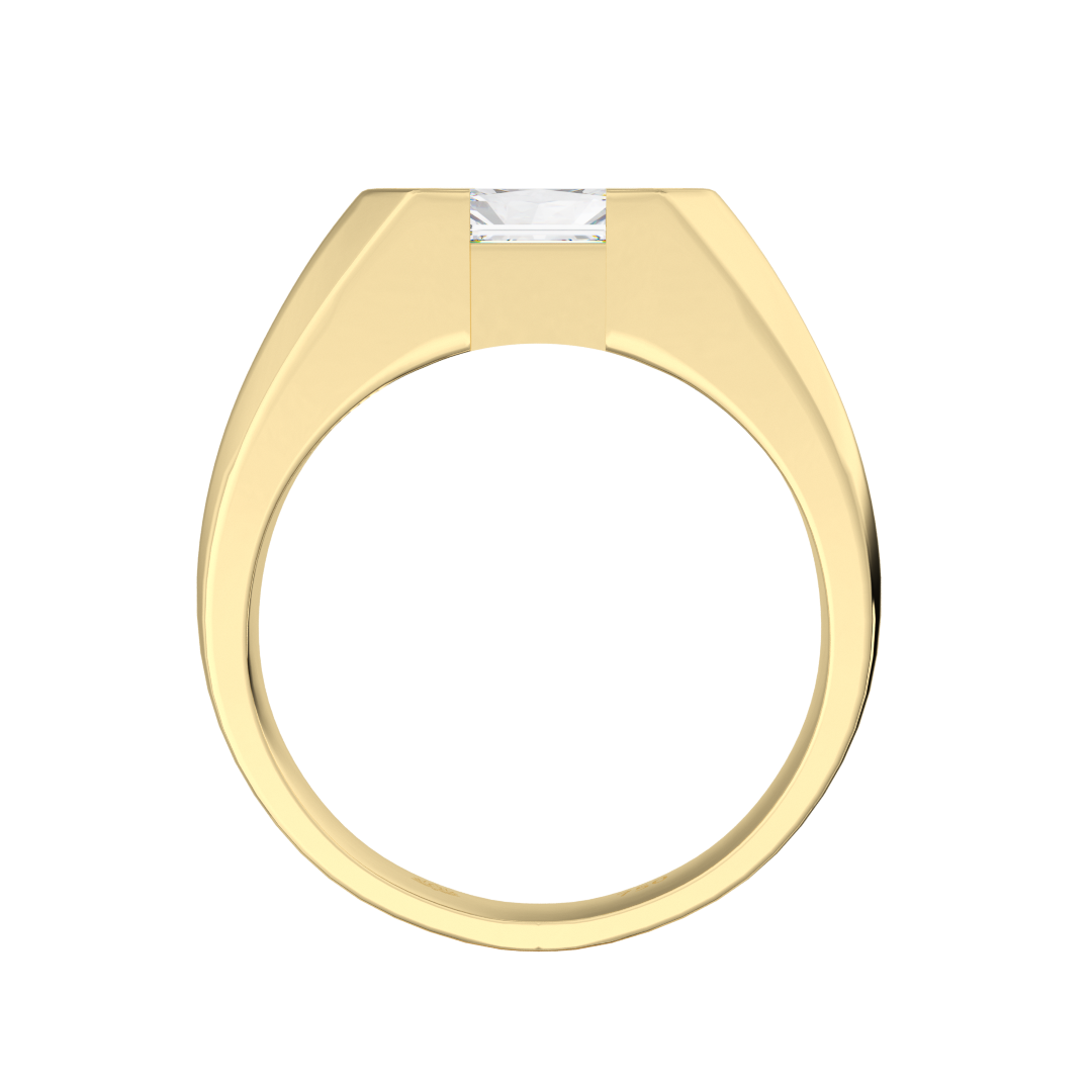 Fitzgerald 2ct Radiant Cut Diamond Ring for Modern Men