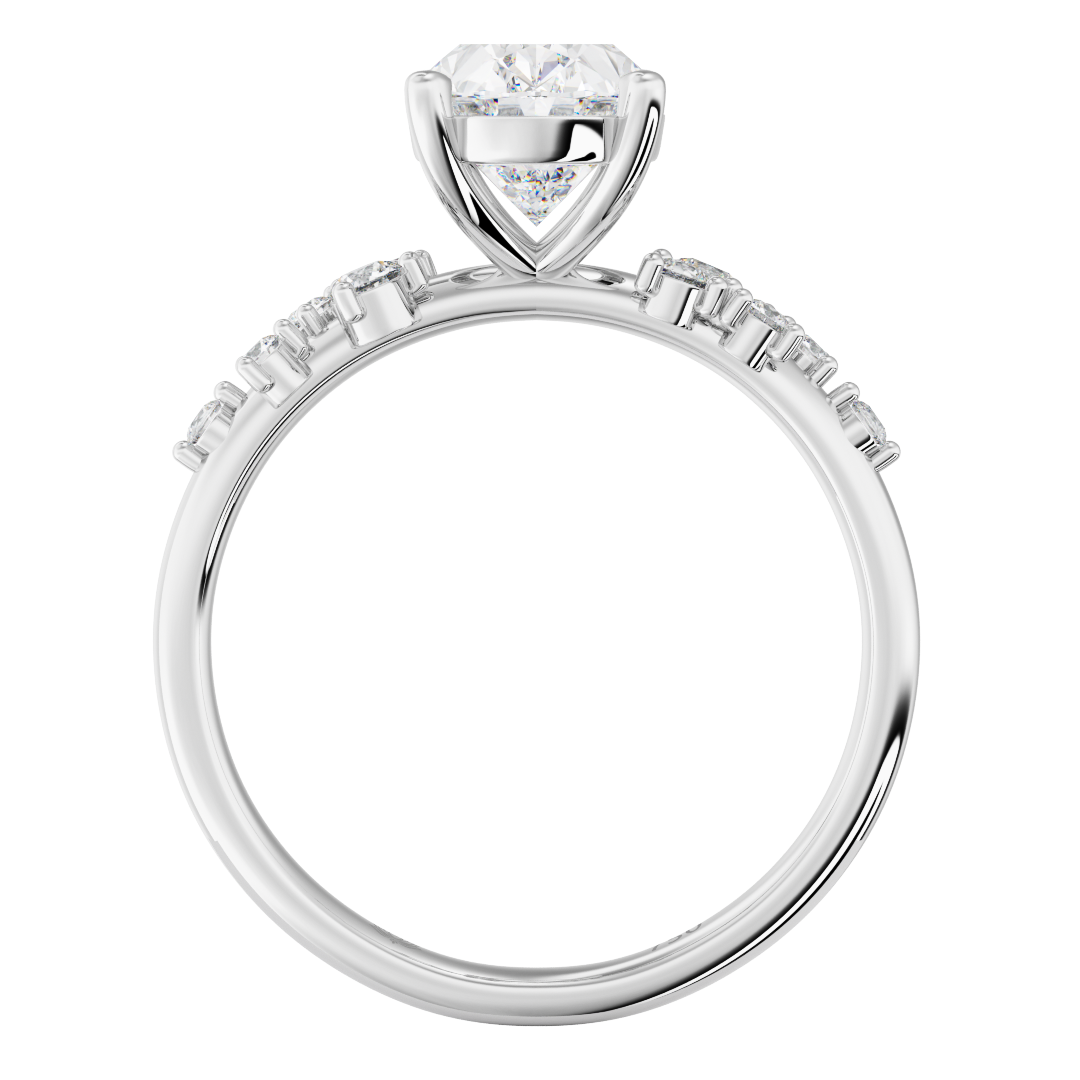 Calliope Étoile Oval Cut Diamond Band