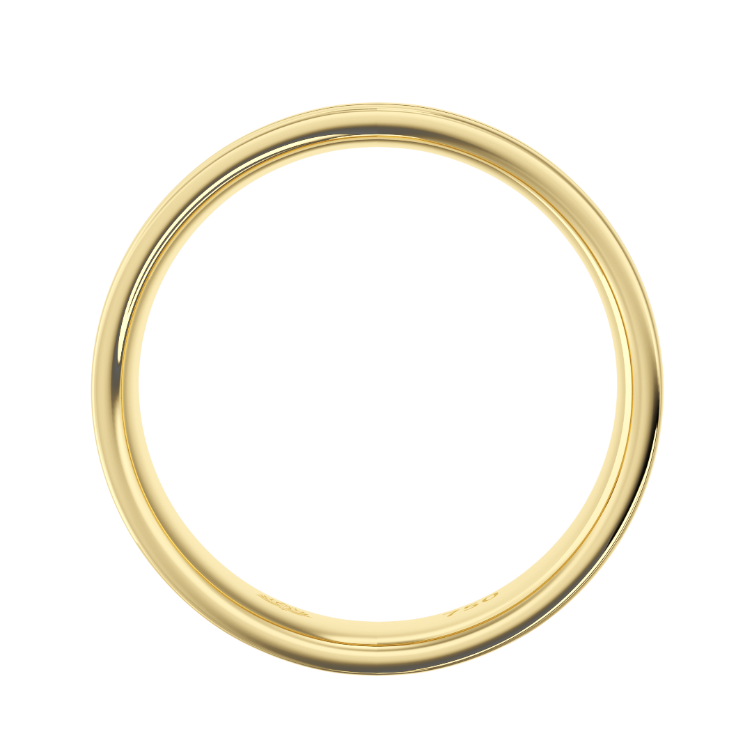 Sterling Grooved Matte Men's Band