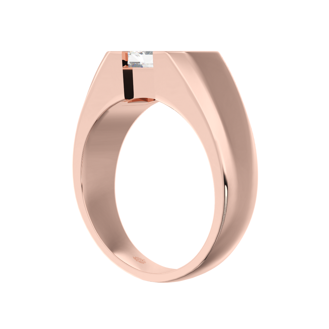 Fitzgerald 2ct Radiant Cut Diamond Ring for Modern Men