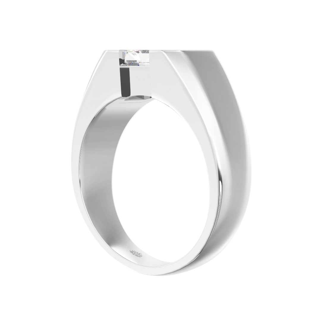 Fitzgerald 2ct Radiant Cut Diamond Ring for Modern Men