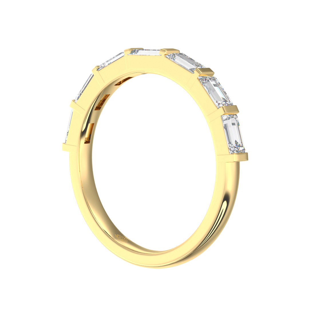 Theodora Baguette Cut Diamond Wedding Band