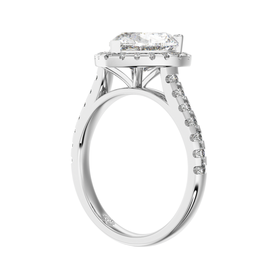 Brigitte Heart Shaped Diamond Engagement Ring