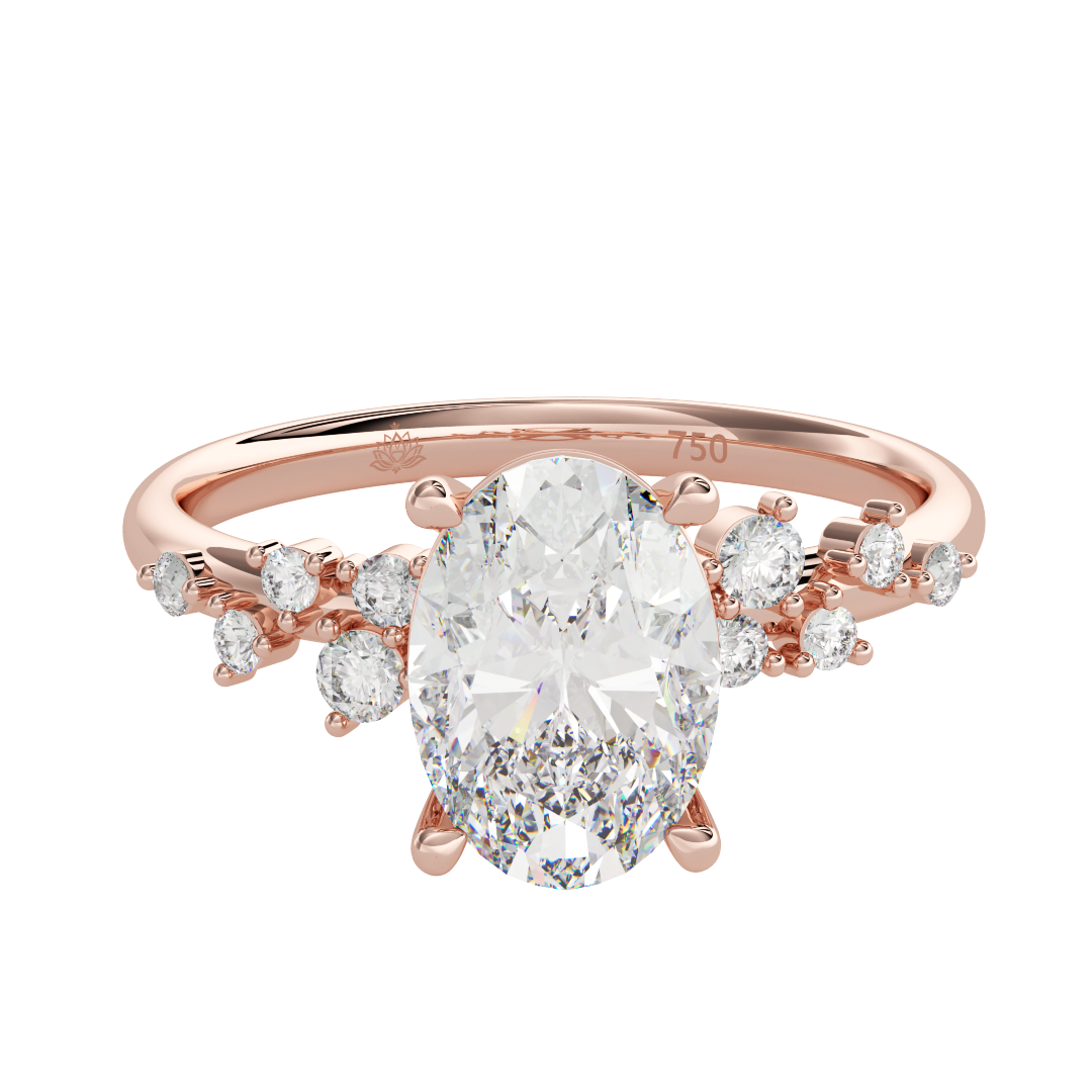 Calliope Étoile Oval Cut Diamond Band