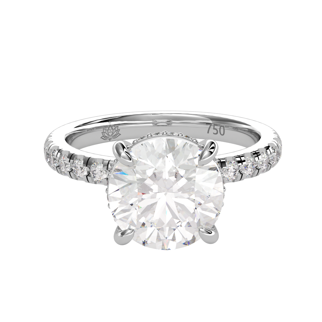 Beatrice Luminescence Round Diamond Ring