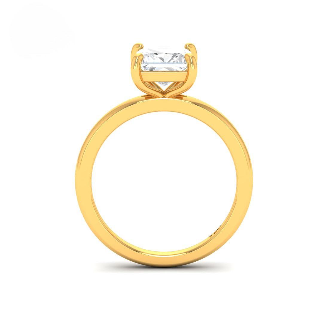 Anaya Solitaire Princess Cut With Diamond Engagement Ring