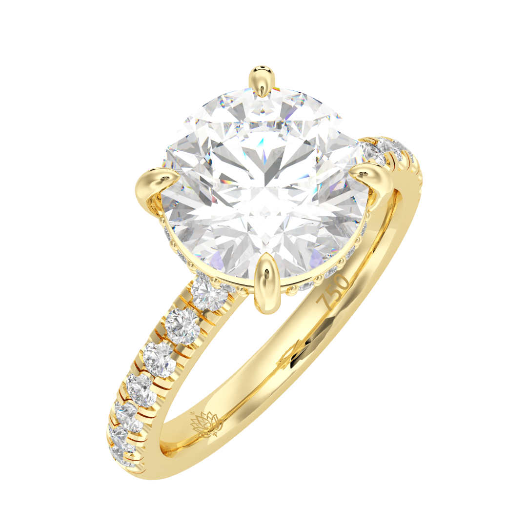 Beatrice Luminescence Round Diamond Ring