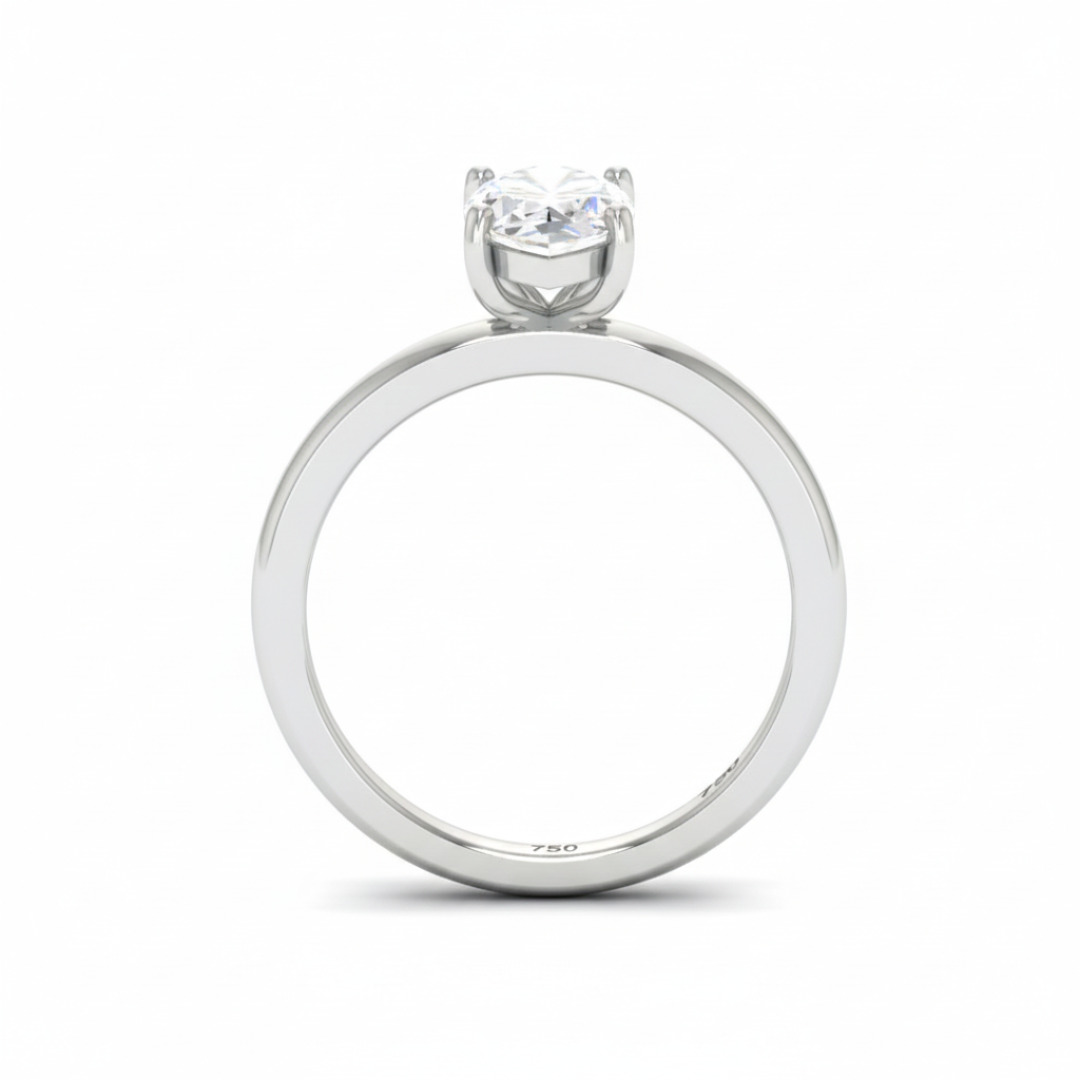 Anaya Solitaire Marquise Cut With Diamond Engagement Ring
