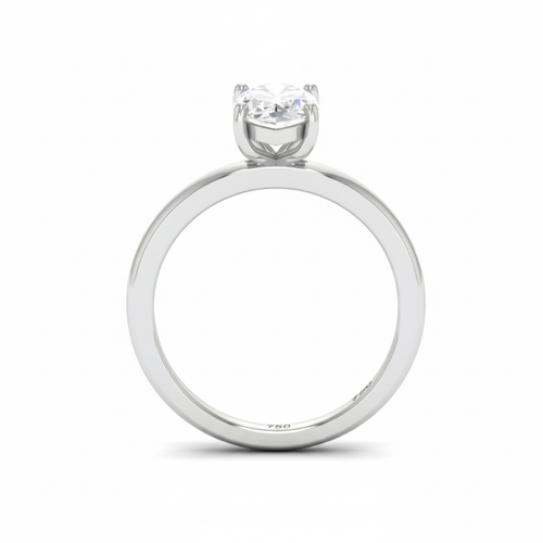 Load image 1 in gallery view. Anaya Solitaire Marquise Cut With Diamond Engagement Ring