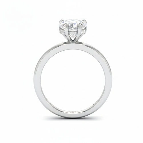 Load image 1 in gallery view. Kiara Heart Cut Diamond With Hidden Halo Engagement Ring