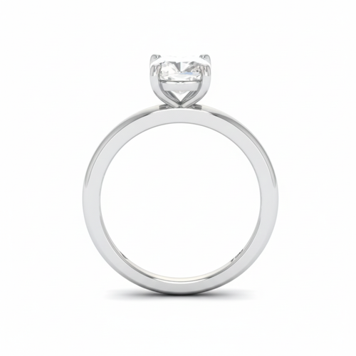Load image 1 in gallery view. Anaya Solitaire Cushion Cut With Diamond Engagement Ring