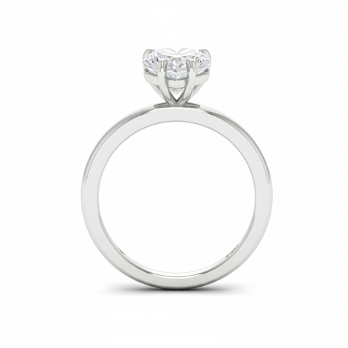 Load image 1 in gallery view. Anaya Solitaire Heart Cut With Diamond Engagement Ring