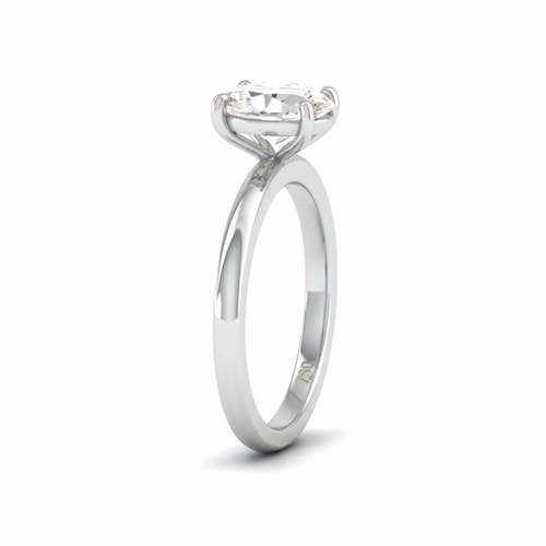 Load image 1 in gallery view. Anaya Solitaire Oval Cut With Diamond Engagement Ring