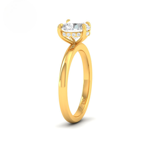 Load image 1 in gallery view. Kiara Heart Cut Diamond With Hidden Halo Engagement Ring