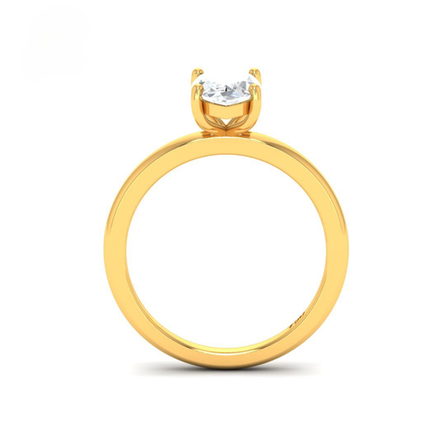 Load image 1 in gallery view. Anaya Solitaire Marquise Cut With Diamond Engagement Ring