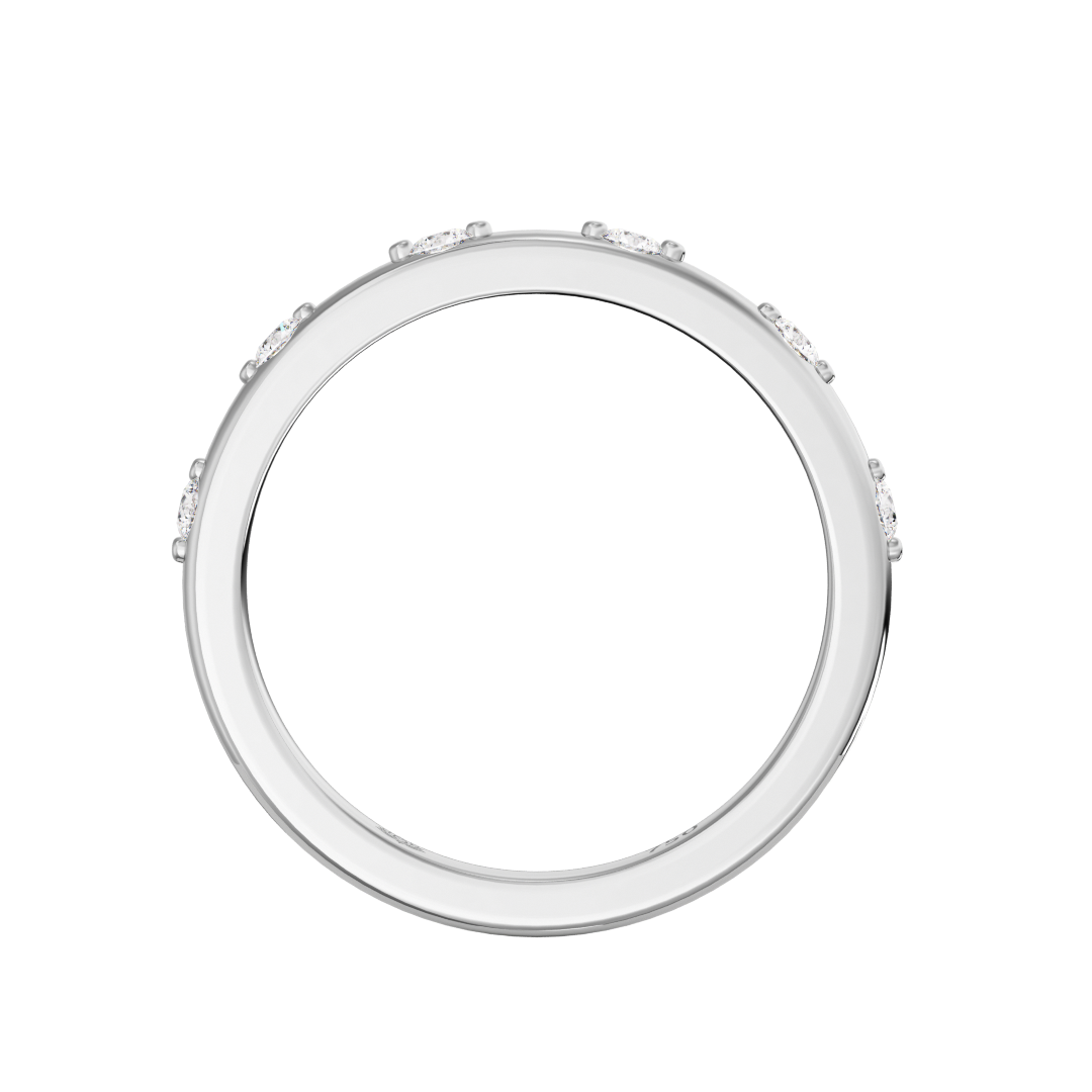 Serenity Round Spaced Diamond Band