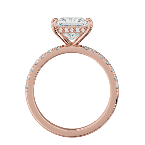 Load image 1 in gallery view. Aurelia Sovereign Princess Cut Solitaire Diamond Ring
