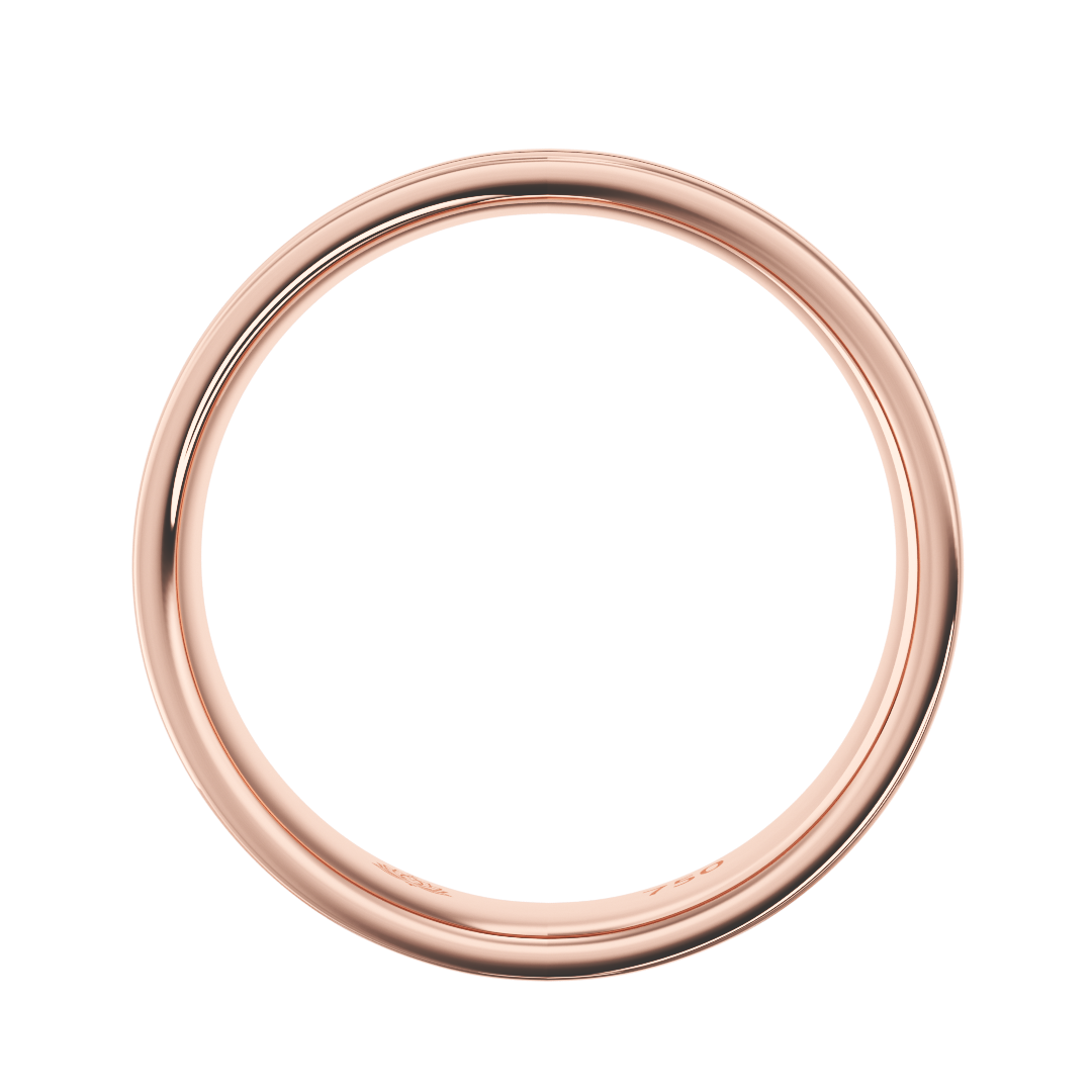 Sterling Grooved Matte Men's Band