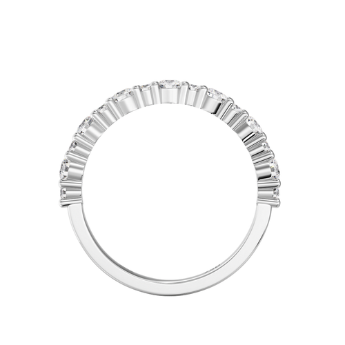 Load image 1 in gallery view. Luminara Round Brilliant Cut Diamond Wedding Band