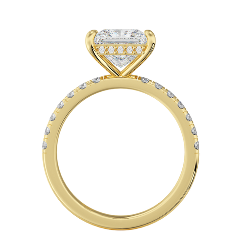 Load image 1 in gallery view. Aurelia Sovereign Princess Cut Solitaire Diamond Ring