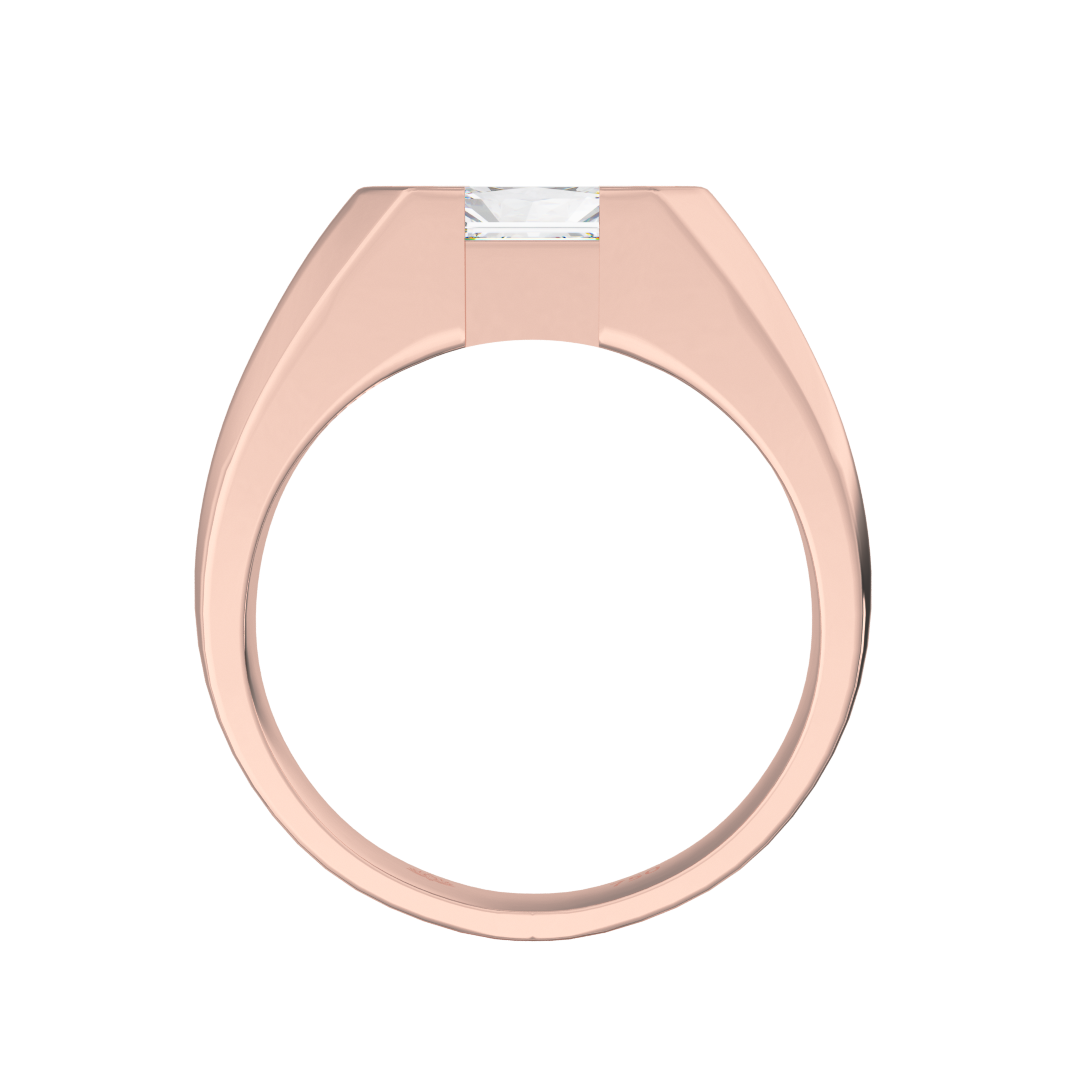Fitzgerald 2ct Radiant Cut Diamond Ring for Modern Men