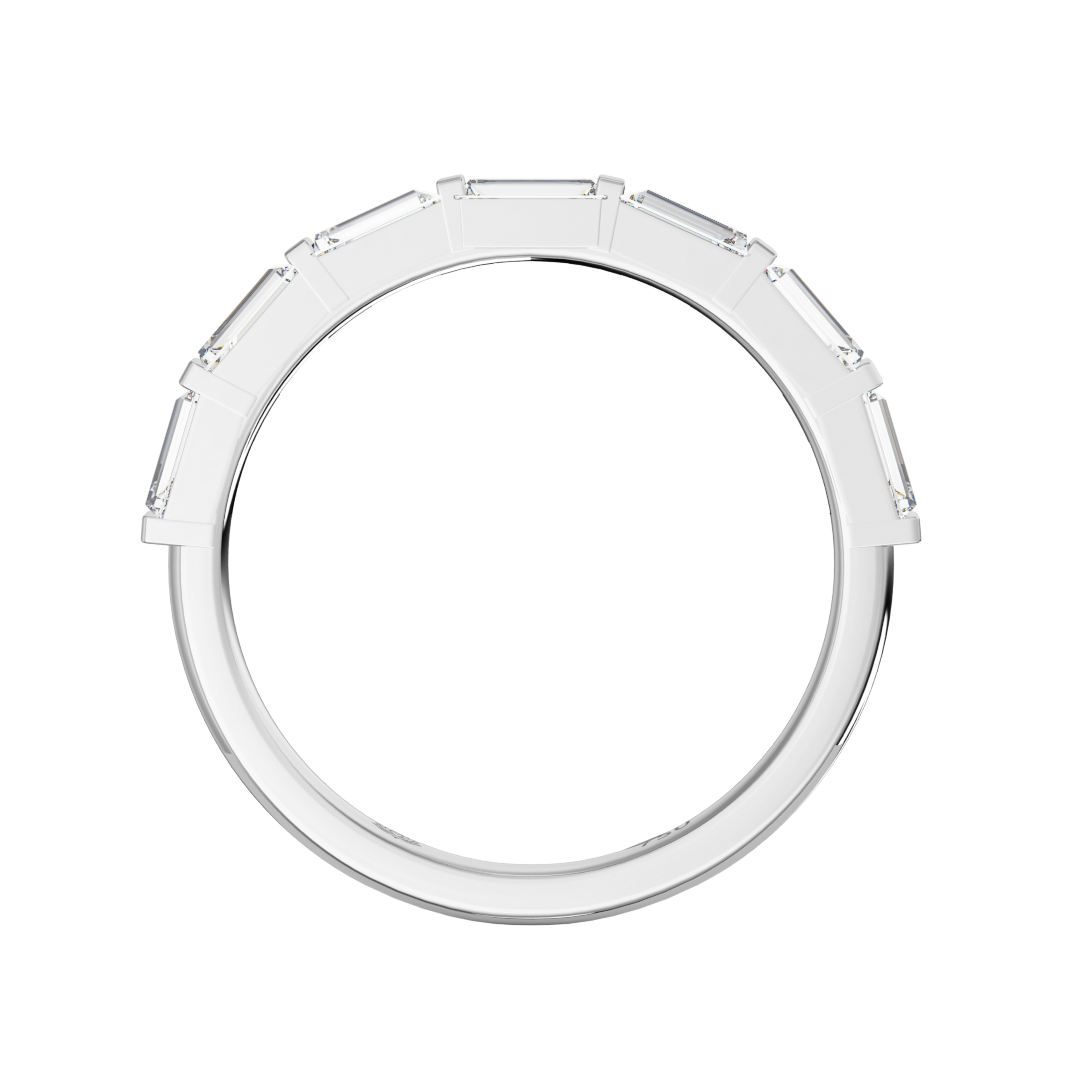 Theodora Baguette Cut Diamond Wedding Band
