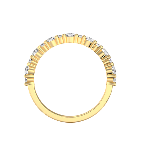 Load image 1 in gallery view. Luminara Round Brilliant Cut Diamond Wedding Band