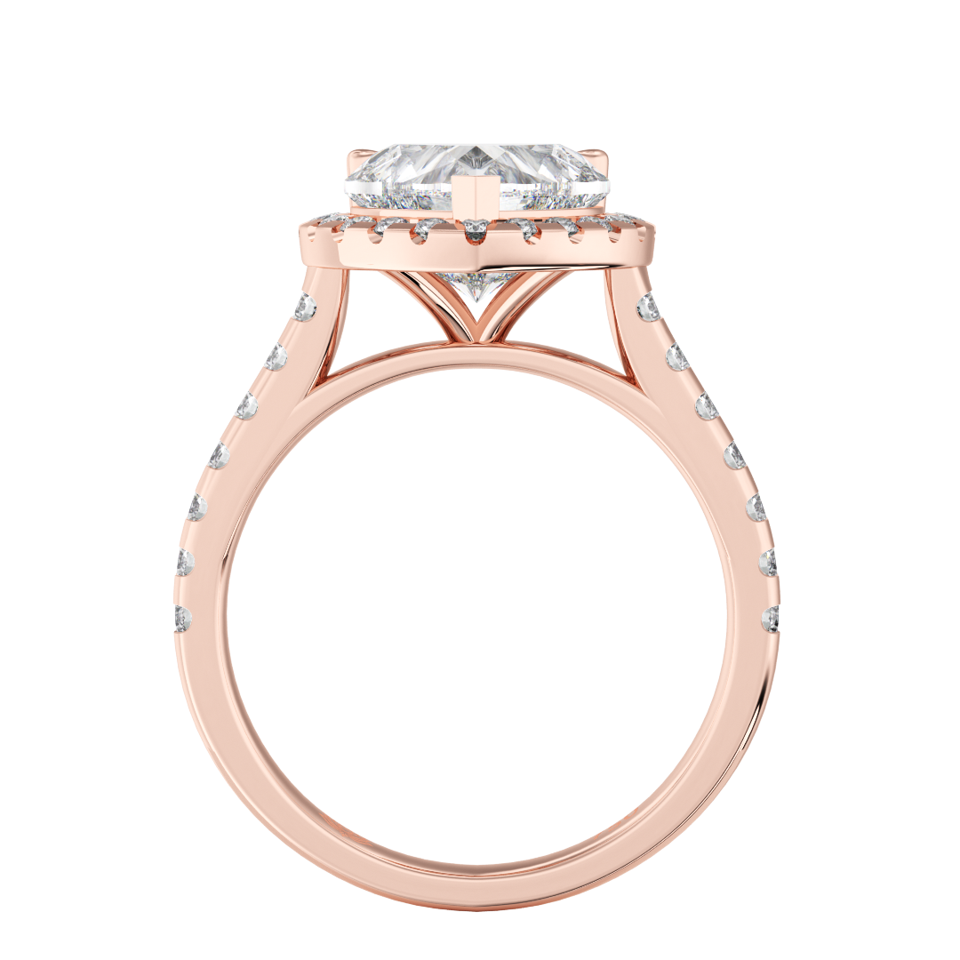 Brigitte Heart Shaped Diamond Engagement Ring