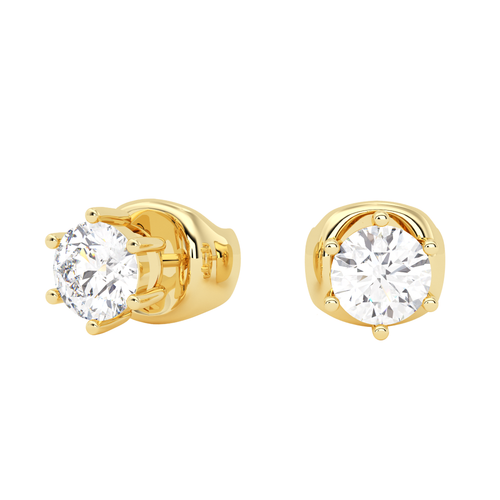 Load image 1 in gallery view. Fleur Magnificence Diamond Earrings