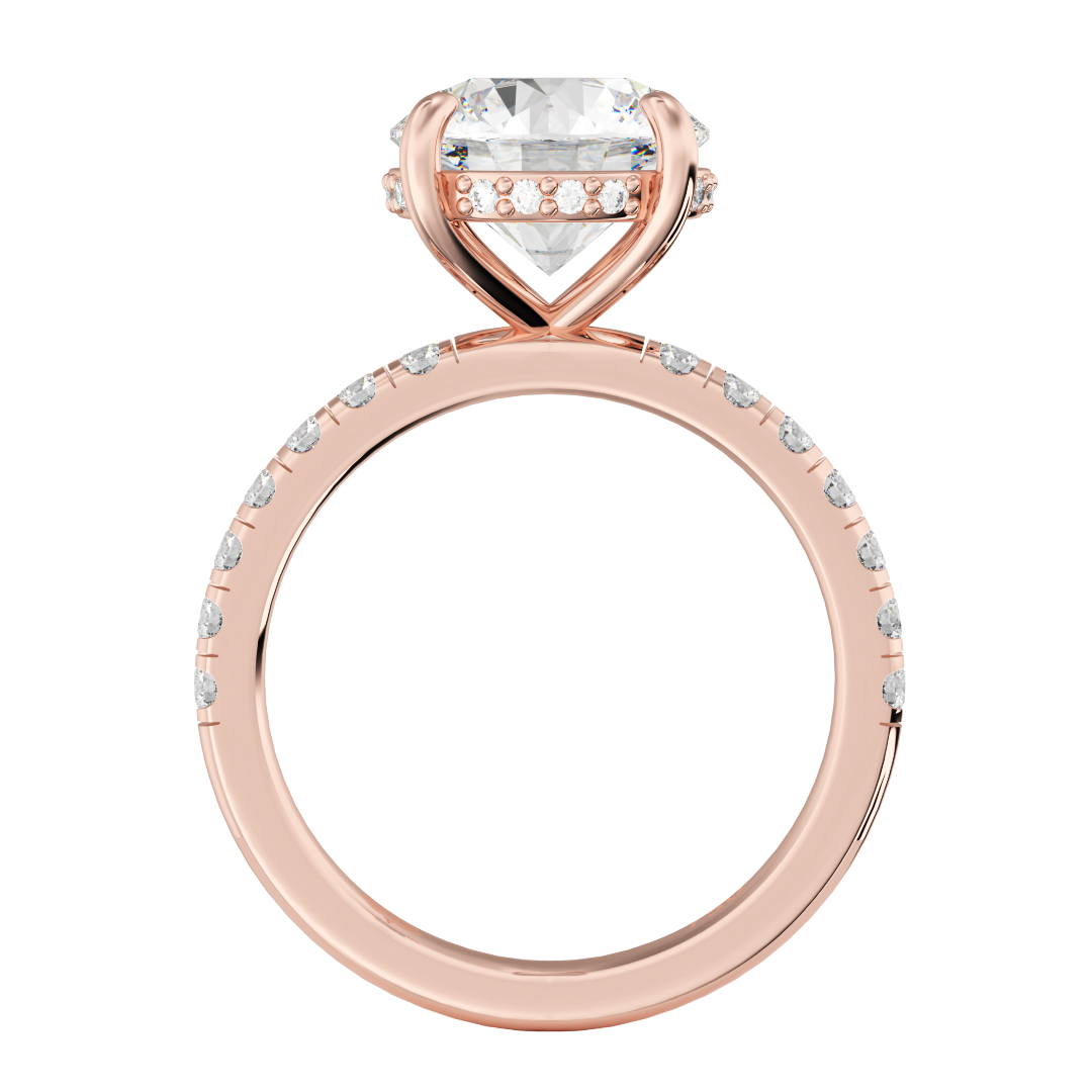 Beatrice Luminescence Round Diamond Ring