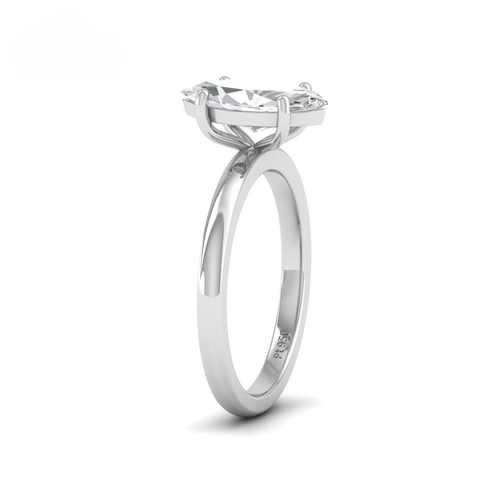 Load image 1 in gallery view. Anaya Solitaire Marquise Cut With Diamond Engagement Ring