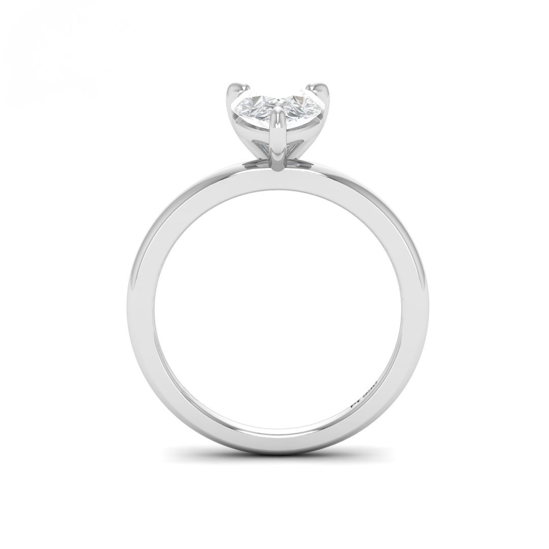 Anaya Solitaire Pear Cut With Diamond Engagement Ring