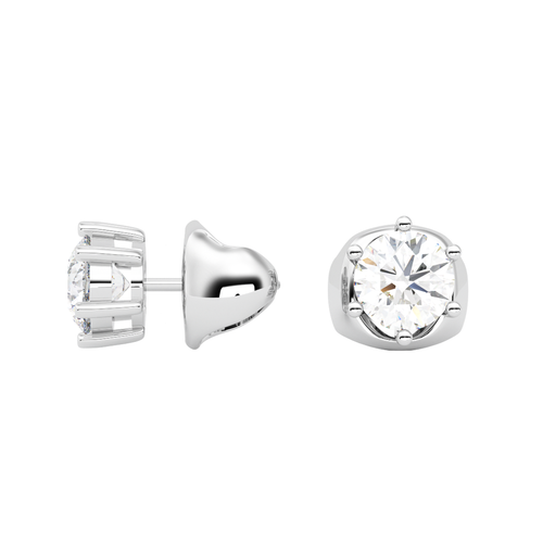 Load image 1 in gallery view. Fleur Magnificence Diamond Earrings