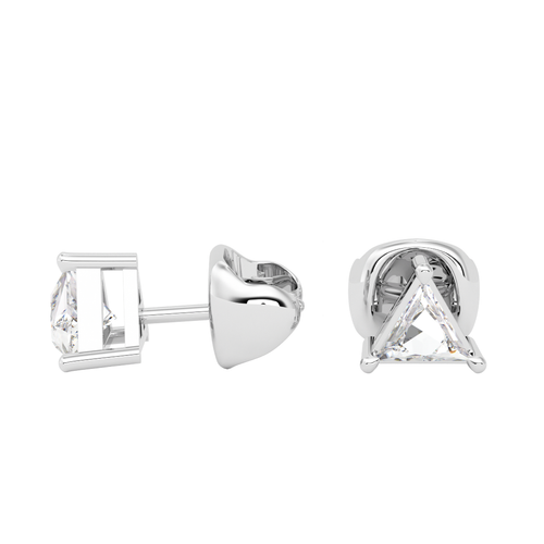 Load image 1 in gallery view. Yvette Trihedral Diamond Earrings