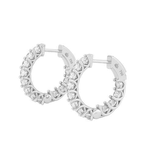 Load image 1 in gallery view. Séverine Inversion Diamond Earrings