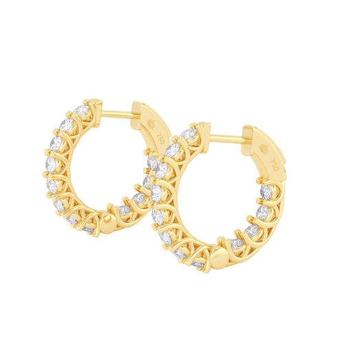 Load image 1 in gallery view. Séverine Inversion Diamond Earrings