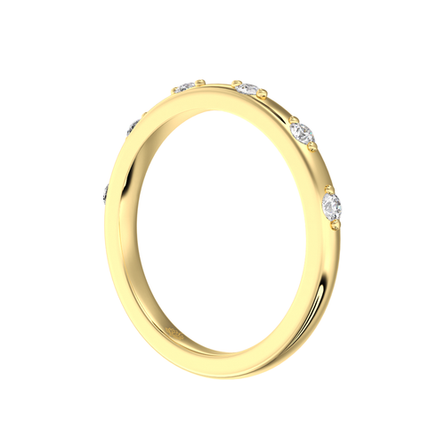 Load image 1 in gallery view. Serenity Round Spaced Diamond Band