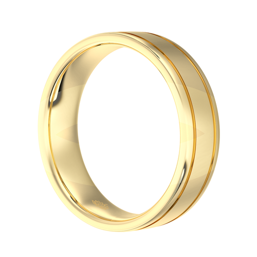 Load image 1 in gallery view. Sterling Grooved Matte Men's Band