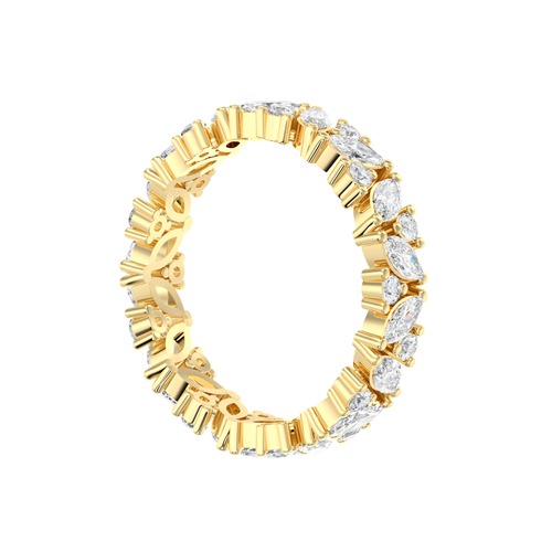 Load image 1 in gallery view. Béatrice Marquise & Round Cut Half Band