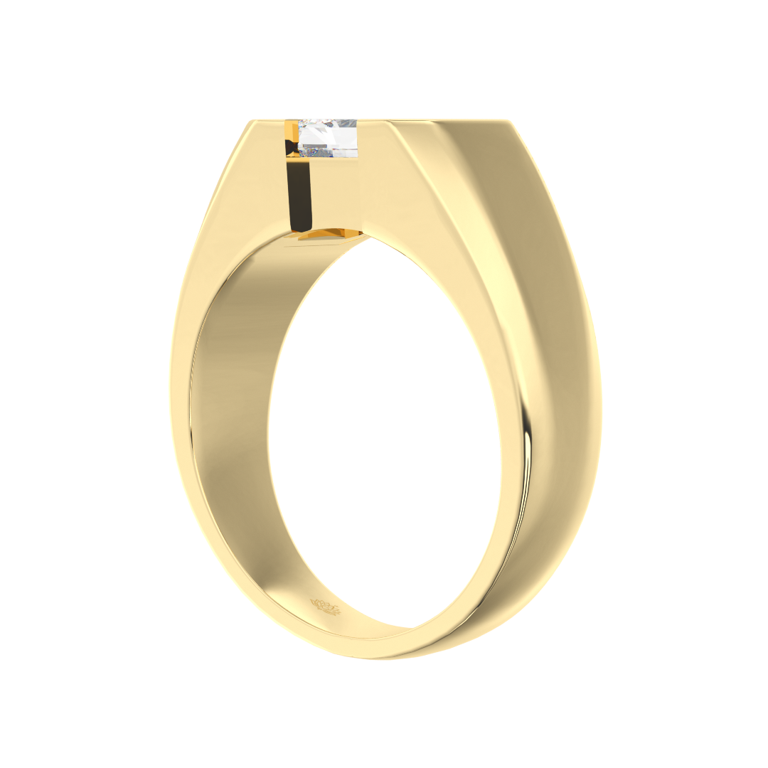 Fitzgerald 2ct Radiant Cut Diamond Ring for Modern Men
