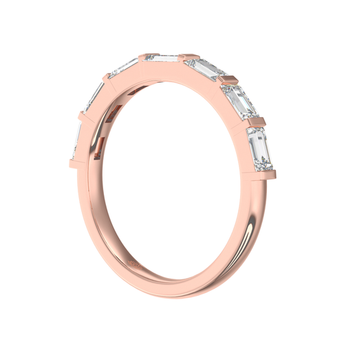 Load image 1 in gallery view. Theodora Baguette Cut Diamond Wedding Band