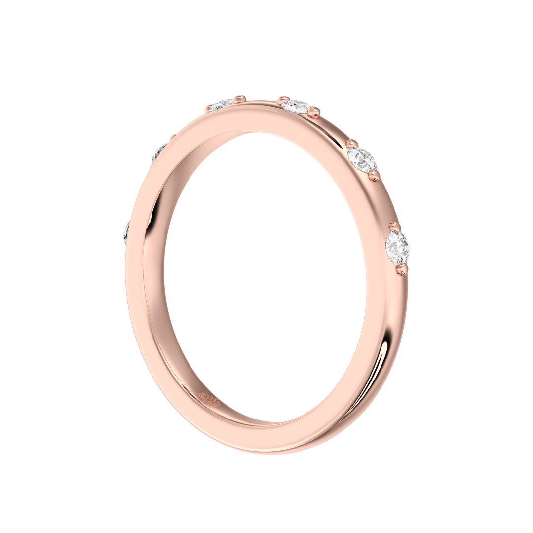 Serenity Round Spaced Diamond Band