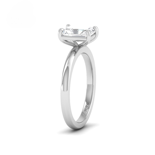 Load image 1 in gallery view. Anaya Solitaire Radiant Cut With Diamond Engagement Ring