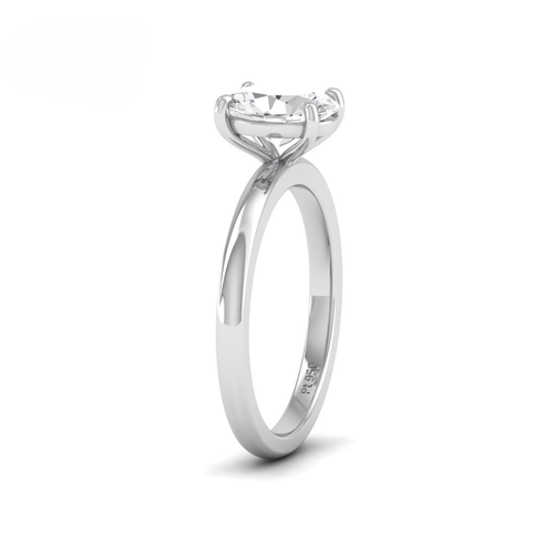 Load image 1 in gallery view. Anaya Solitaire Oval Cut With Diamond Engagement Ring
