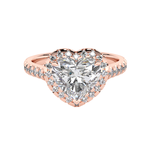 Load image 1 in gallery view. Brigitte Heart Shaped Diamond Engagement Ring