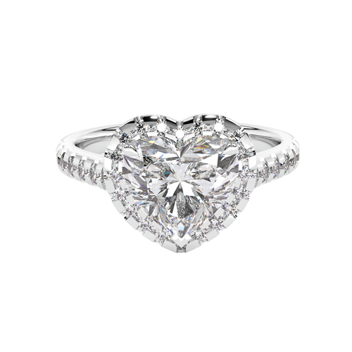 Load image 1 in gallery view. Brigitte Heart Shaped Diamond Engagement Ring