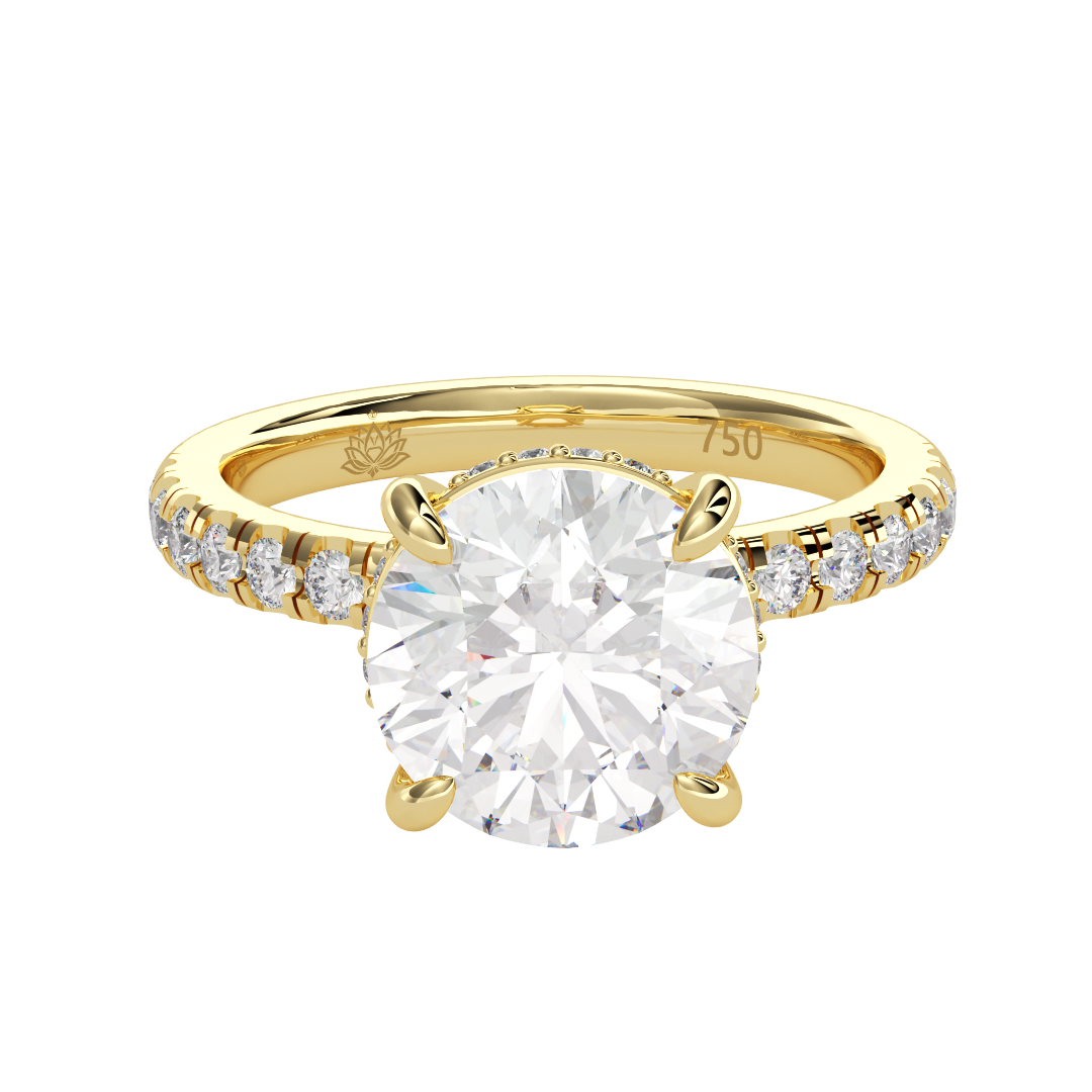 Beatrice Luminescence Round Diamond Ring
